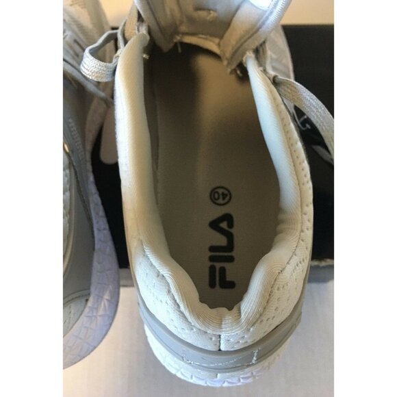 NIB Fila Women Sneakers Shoes Gray Lace Up Luxembourg Size 40 ( US 8) - Picture 5 of 9